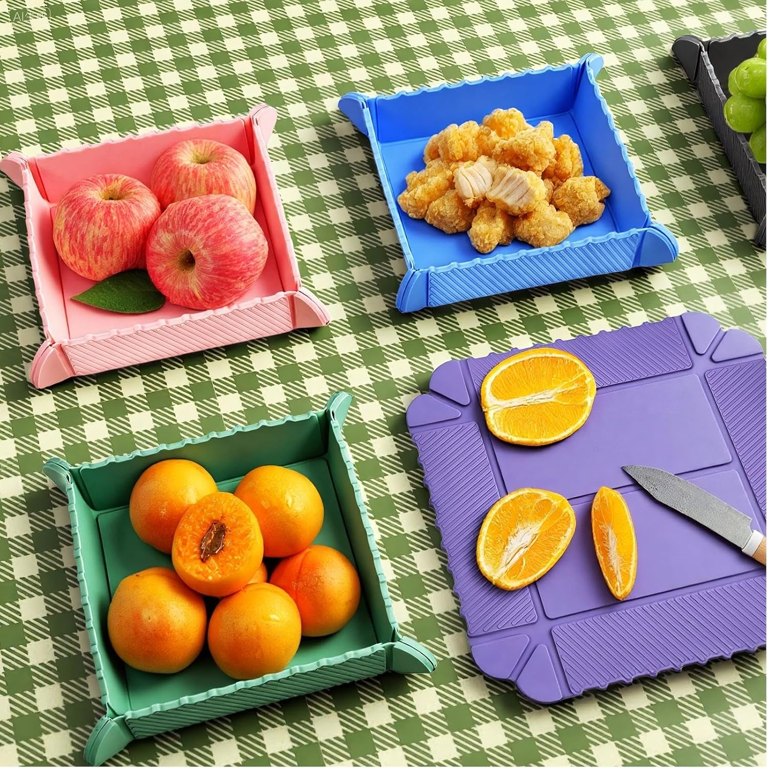 5-Piece Silicone Snack Containers