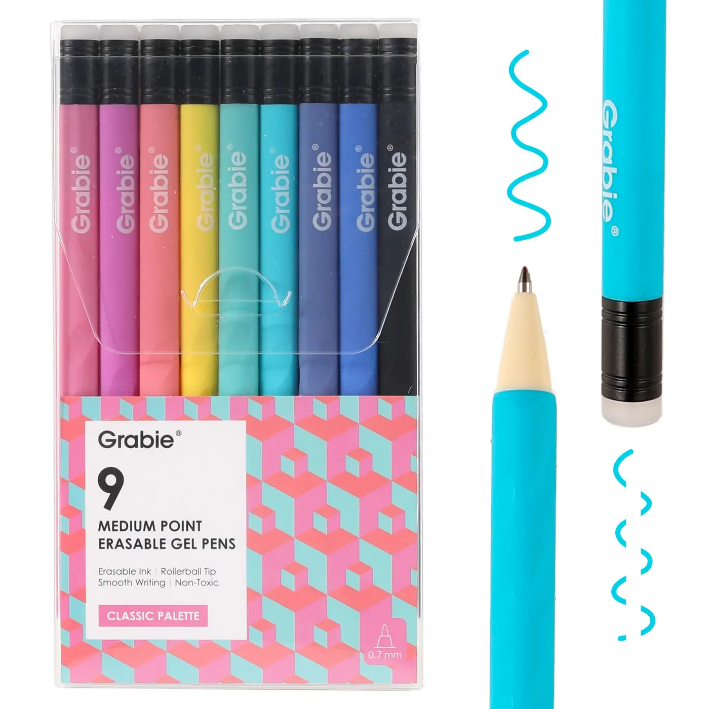 Cartivoe Medium Point Erasable Gel Pen Set with 36 Colors for Computers & Office Equipment
