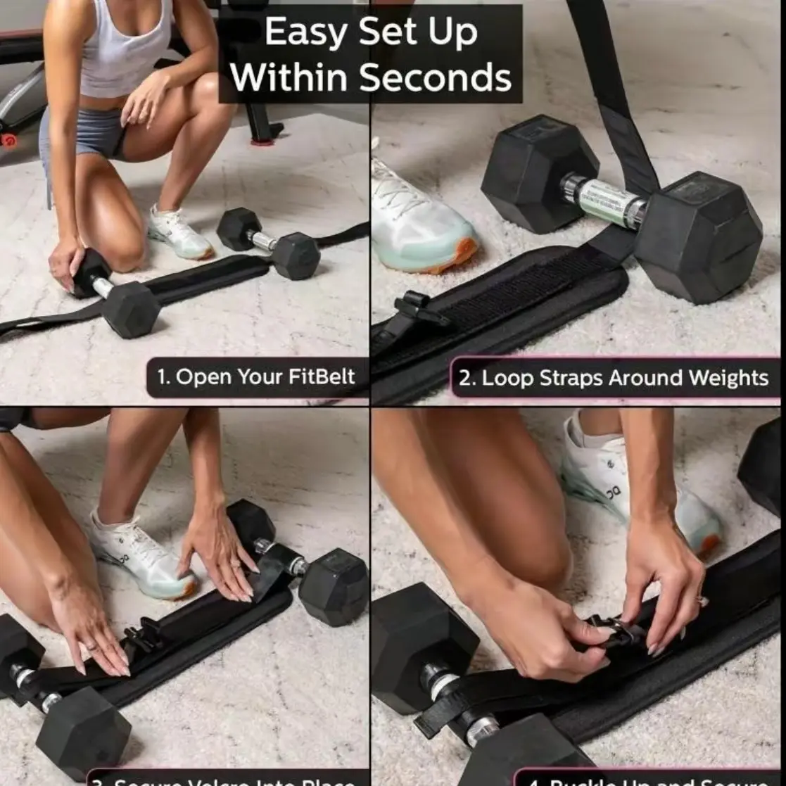 Adjustable Weighted Belt with Extra Cushioning - Lightweight Glute Workout Equipment for Home Hip Thrusts, Kettlebell Training & Butt Shaping, Isolates Hip Muscles, Compatible with Dumbbells & Push-Pull Resistance Rollers