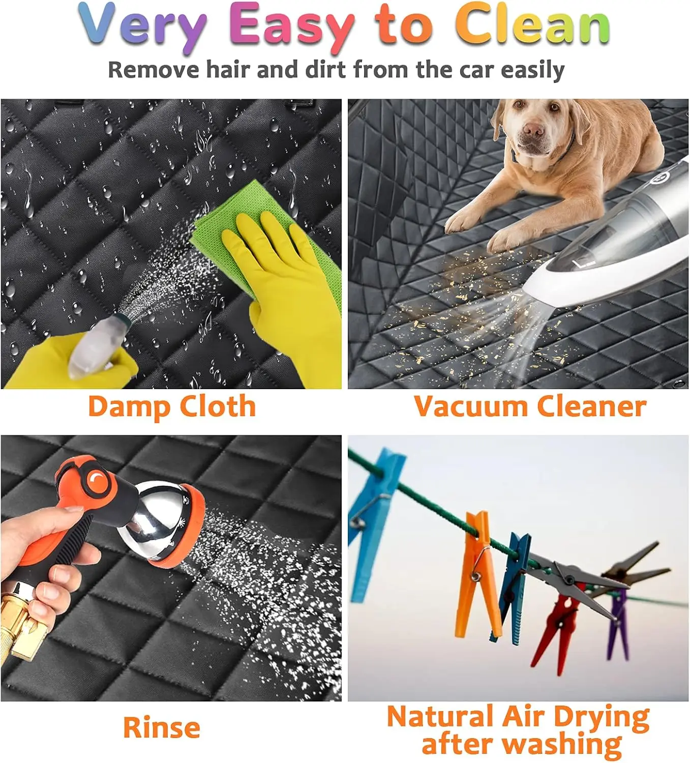 🐶 Hard-Bottom Dog Back Seat Extender & Waterproof Car Seat Cover
