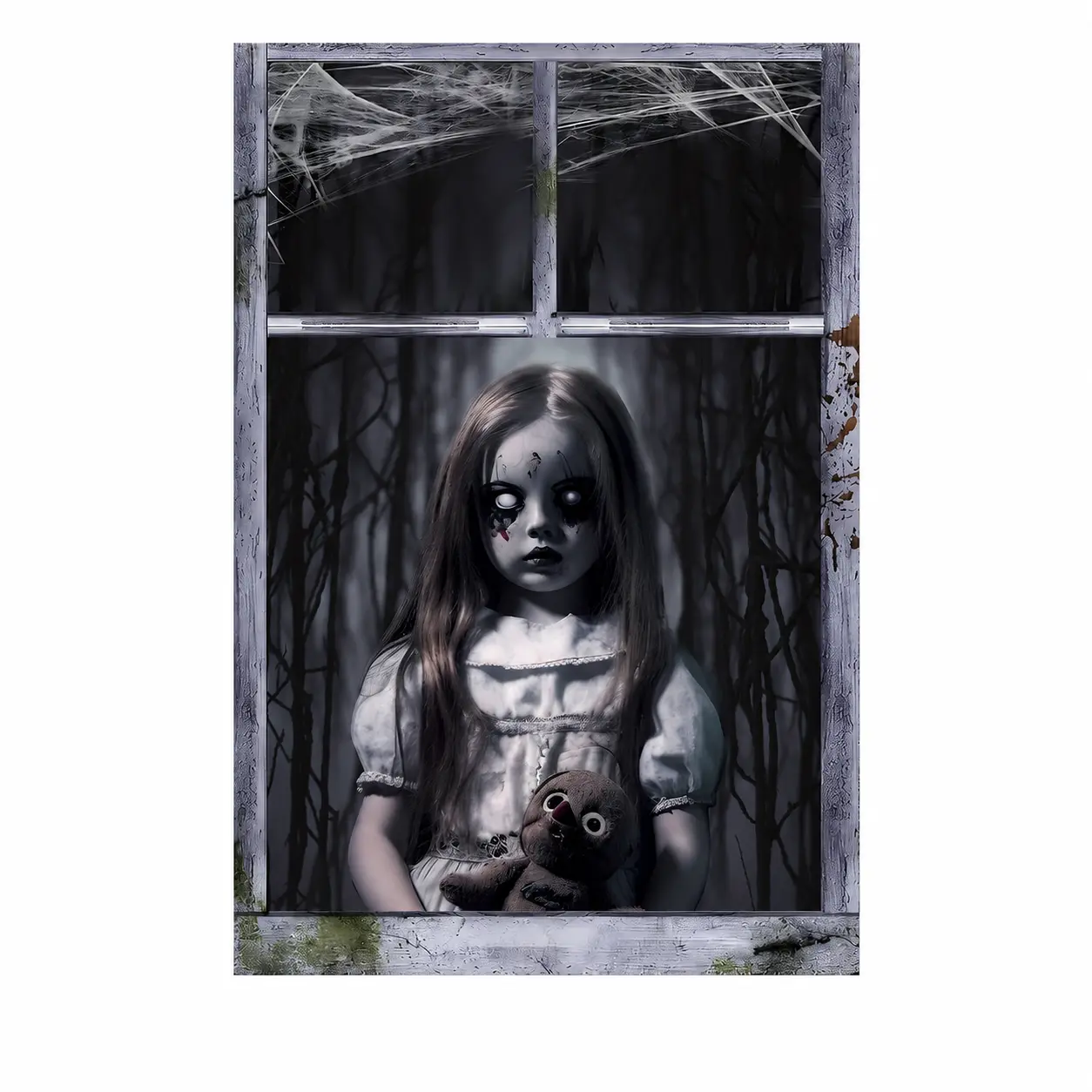 Halloween Blackout Curtains Polyester Shower-Style Panels