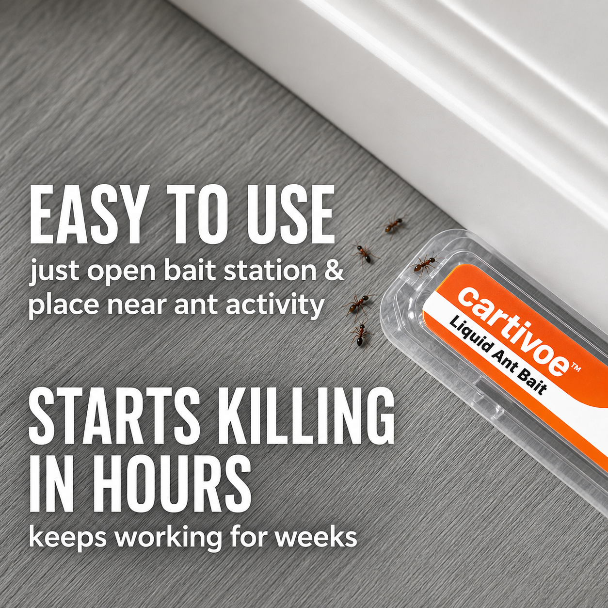 🐜 Cartivoe™ Liquid Ant Bait Stations – Target the Ants You See & the Colony Behind Them 🏠✨