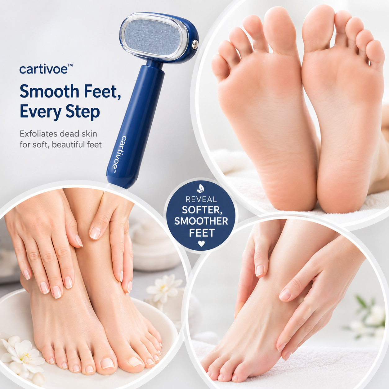 ✨ Cartivoe™ Dual-Sided Foot Callus Remover – 2-in-1 Dead Skin Scraper & Smoothing Foot Care Tool 🦶