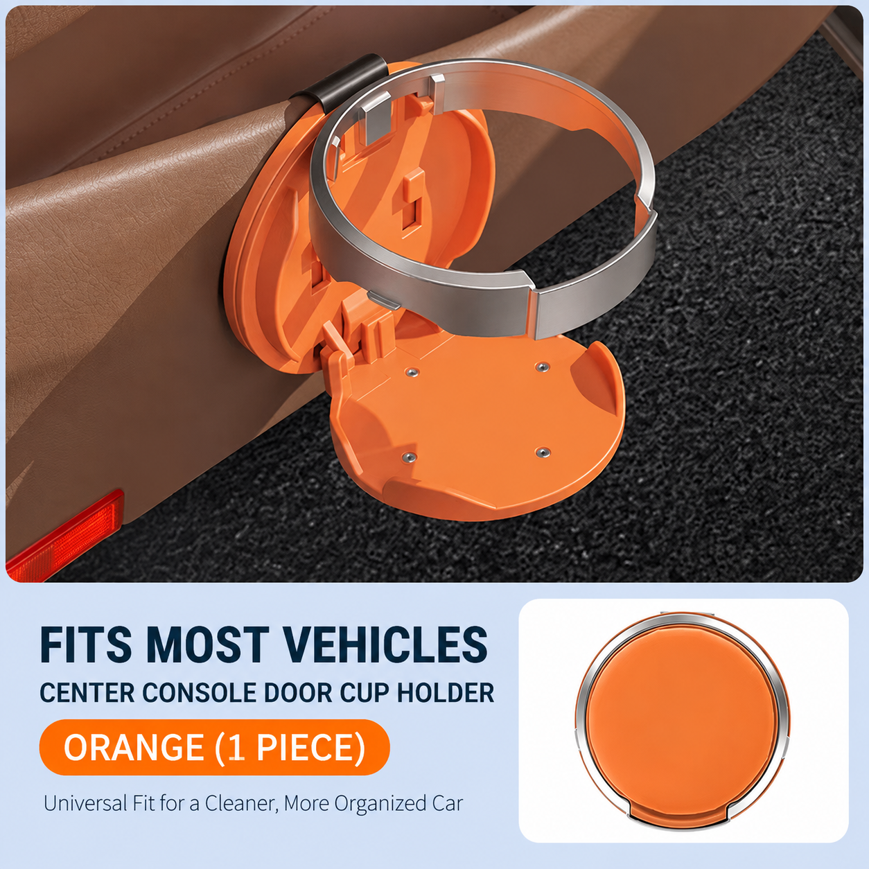 Cartivoe™ Foldable Car Cup Holder Organizer 🚗 Space-Saving Universal Drink Holder for Coffee Cups, Bottles & Travel Essentials