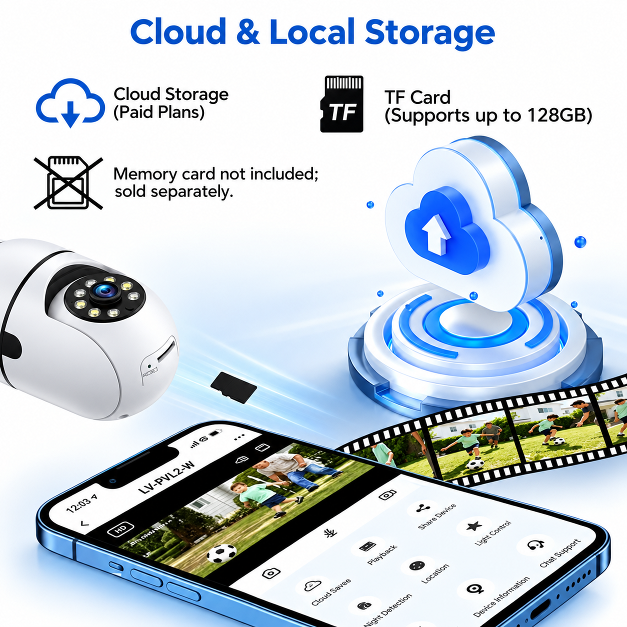Cartivoe™ 1080P HD Smart WiFi Indoor Security Camera with Night Vision & Two-Way Audio 🏠📹