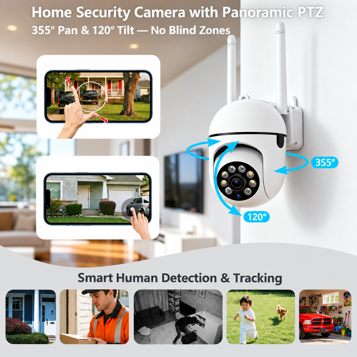 Cartivoe™ 1080P HD Smart WiFi Indoor Security Camera with Night Vision & Two-Way Audio 🏠📹