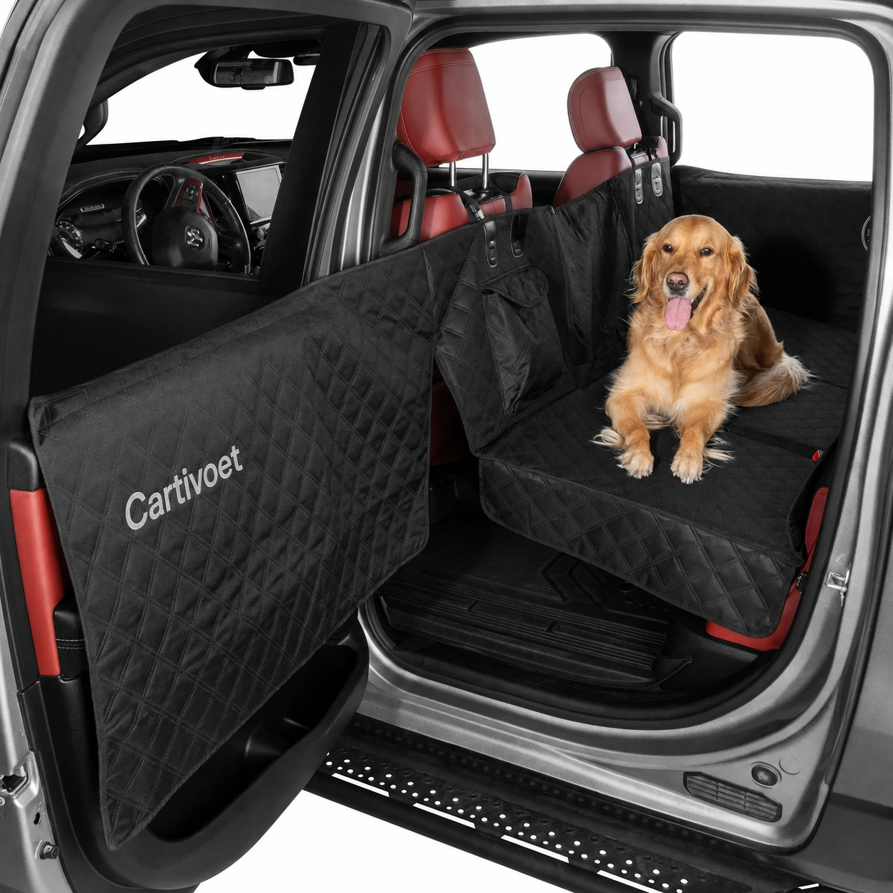 🐶 Hard-Bottom Dog Back Seat Extender & Waterproof Car Seat Cover
