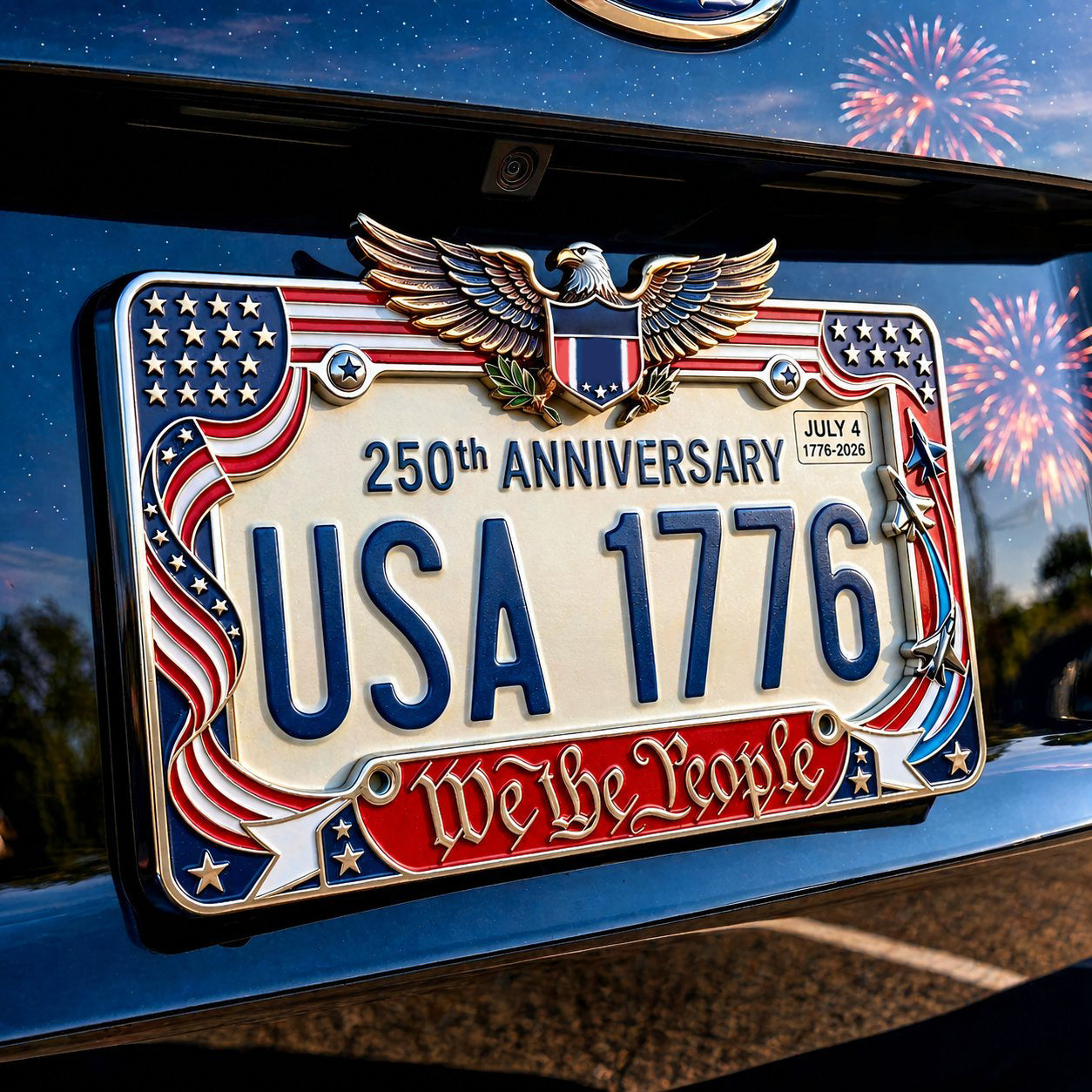 🦅LAST DAY 49% OFF-🔥250th Anniversary Commemorative License Plate Frame
