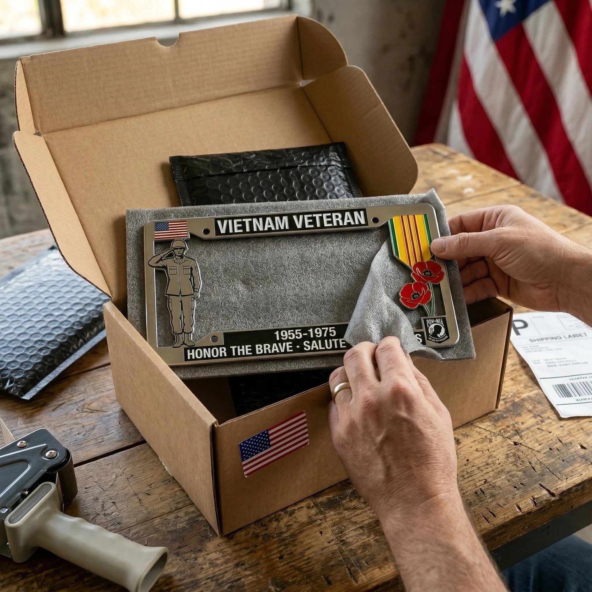 🦅LAST DAY 49% OFF-🔥250th Anniversary Commemorative License Plate Frame