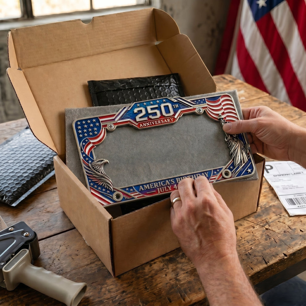 🦅LAST DAY 49% OFF-🔥250th Anniversary Commemorative License Plate Frame