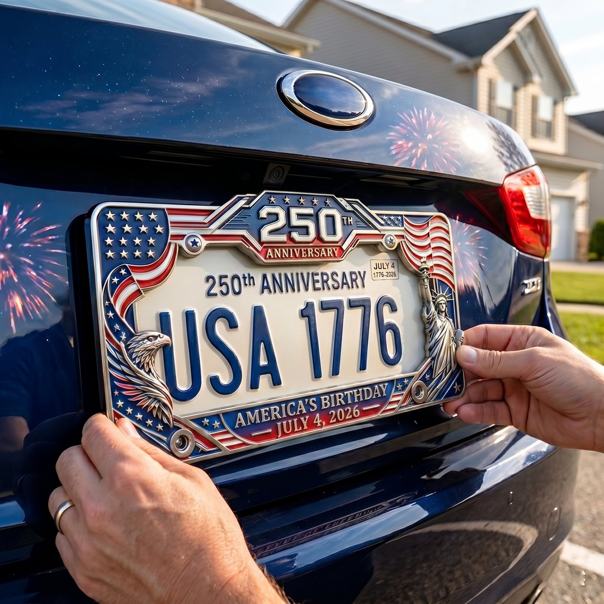 🦅LAST DAY 49% OFF-🔥250th Anniversary Commemorative License Plate Frame