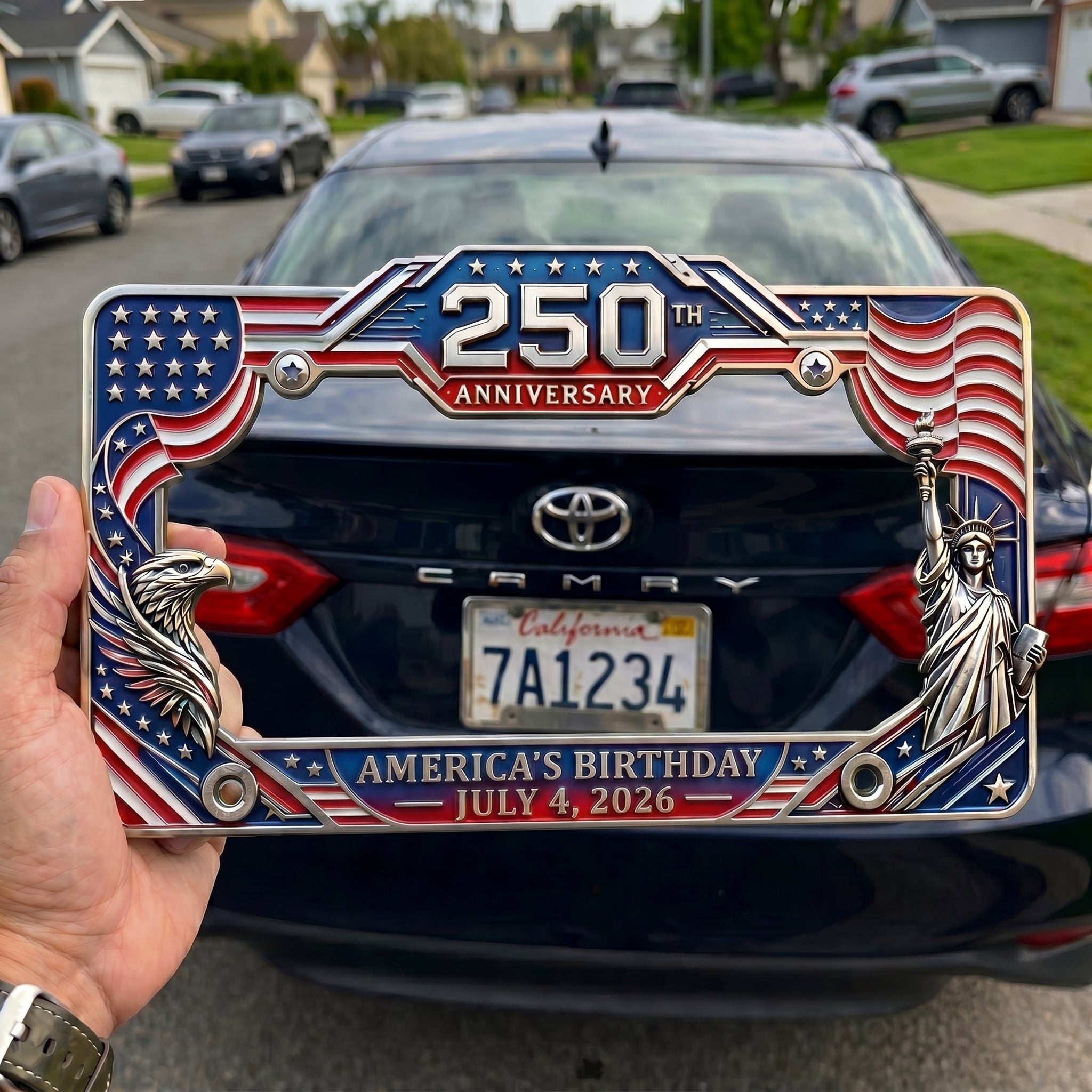 🦅LAST DAY 49% OFF-🔥250th Anniversary Commemorative License Plate Frame