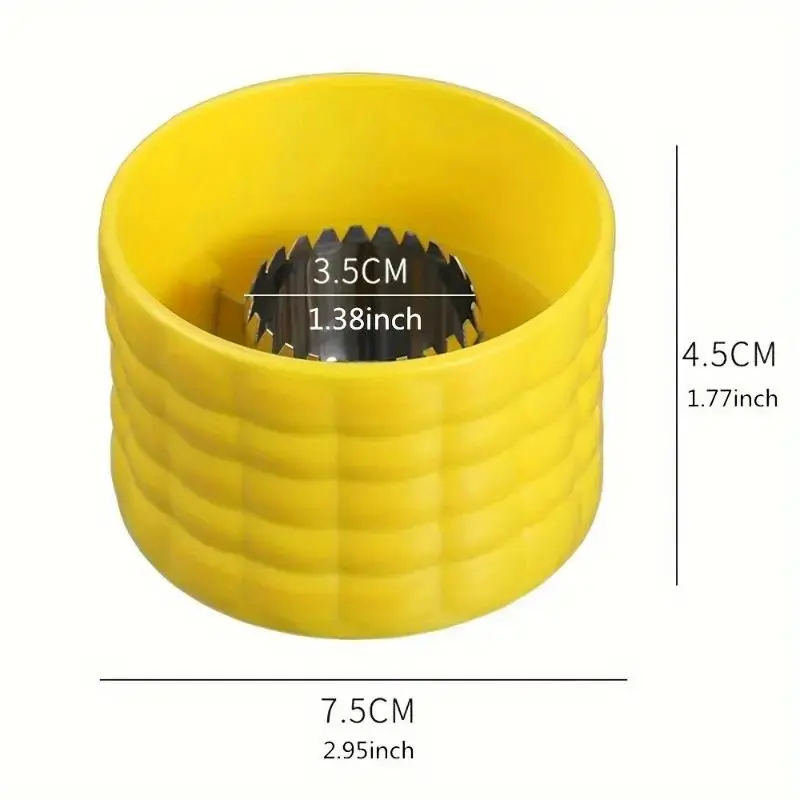 Stainless Steel Handheld Corn Kernel Stripper with Collection Cup