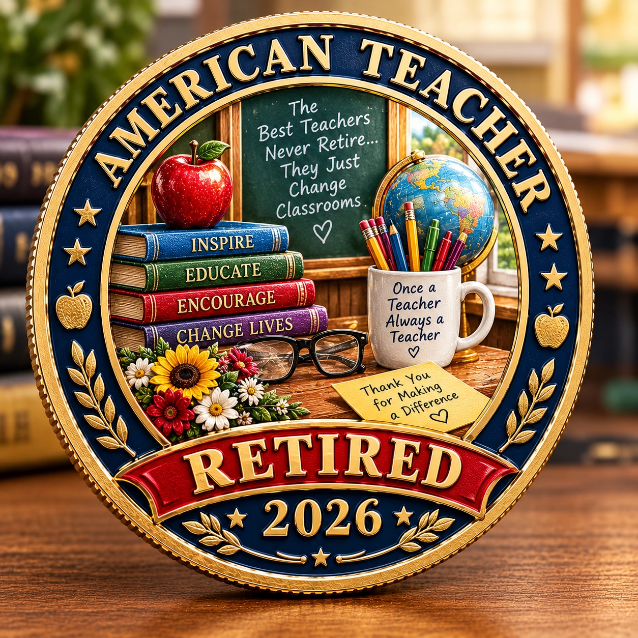 2026 Retired American Hero Commemorative Coin 