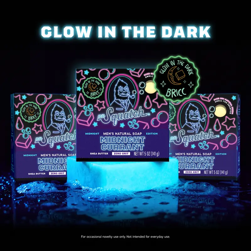 🌙  Midnight Currant Glow-in-the-Dark Soap – Deep Sea Berry Scent 