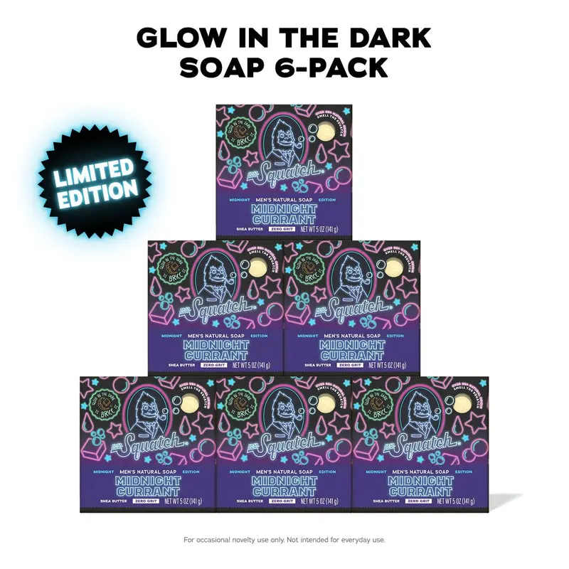 🌙  Midnight Currant Glow-in-the-Dark Soap – Deep Sea Berry Scent 