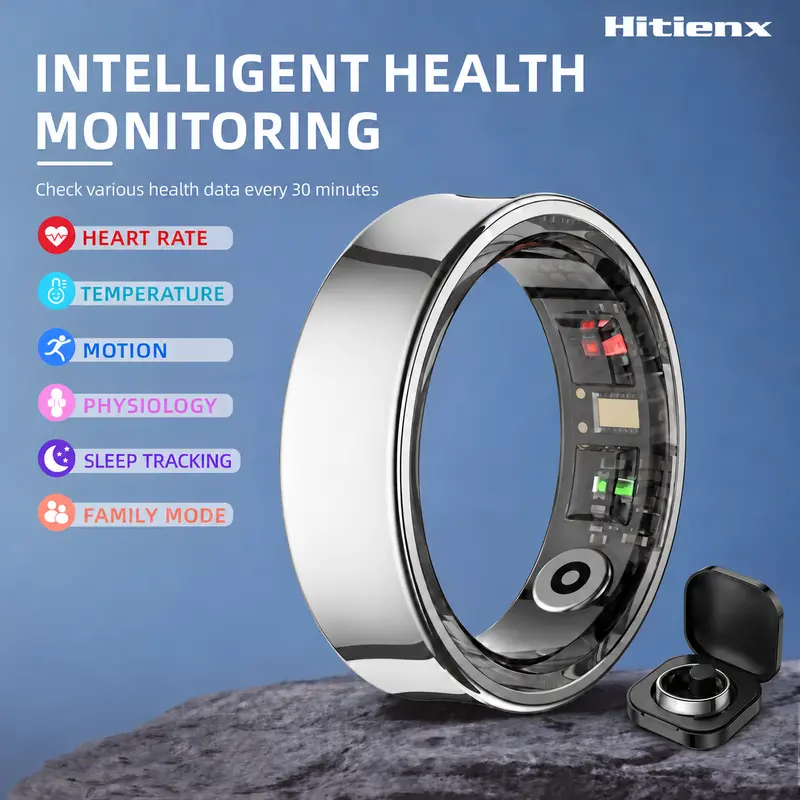 💍 HITIENX Smart Ring 3 – Sleep, Heart Rate & Activity Tracker | No Subscription, iOS & Android Compatible