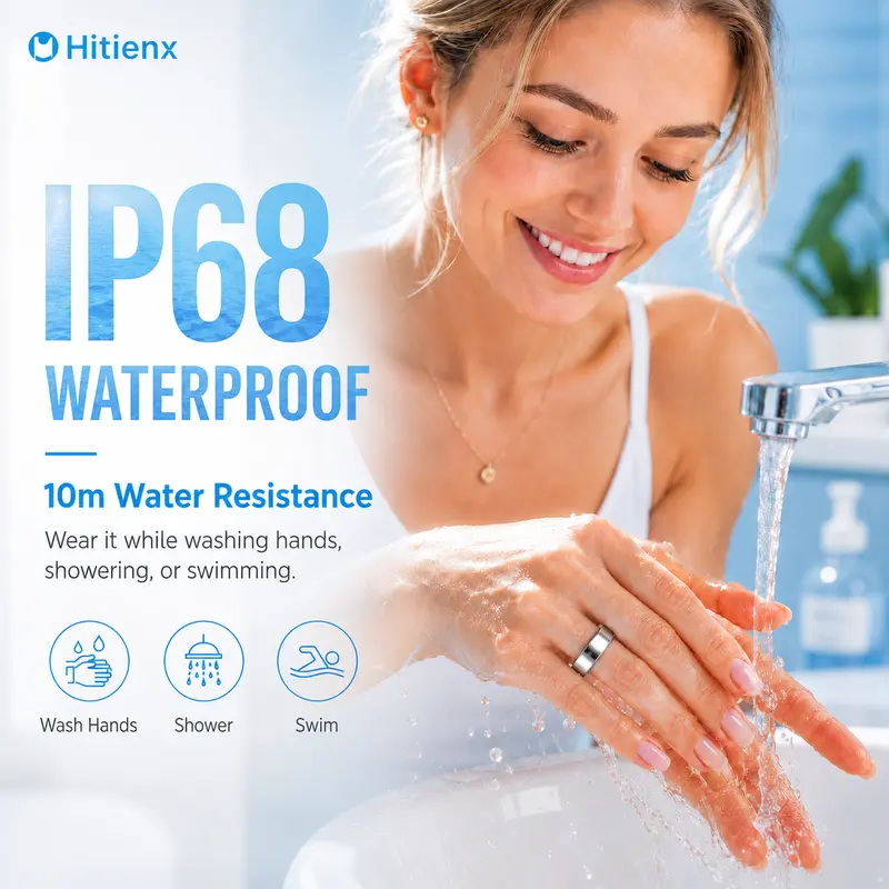 💍 HITIENX Smart Ring 3 – Sleep, Heart Rate & Activity Tracker | No Subscription, iOS & Android Compatible