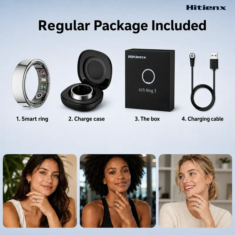 💍 HITIENX Smart Ring 3 – Sleep, Heart Rate & Activity Tracker | No Subscription, iOS & Android Compatible