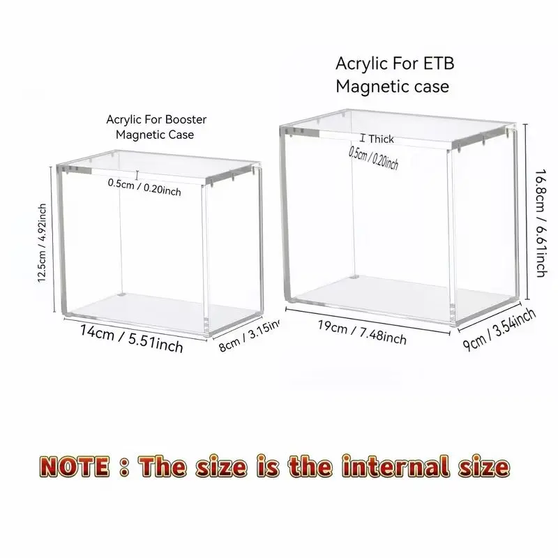 ✨ Cartivoe™ Clear Acrylic Trading Card Display Box – Premium Dustproof Collector Storage Case for Pokémon, Sports Cards & TCG Collections