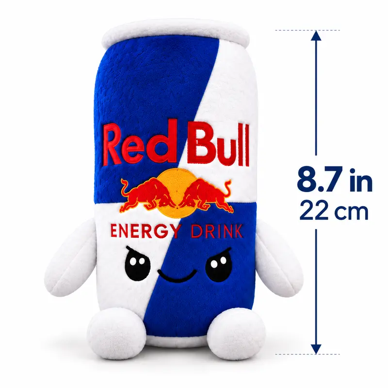 🥤 Energy Drink Can Plush Toy – Your New Favorite Desk Buddy | 8.7″, Choose 1 of 5 Styles