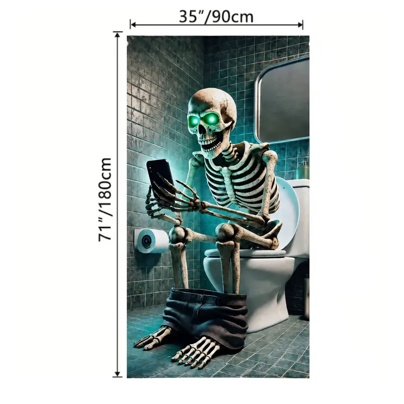 Halloween Blackout Curtains Polyester Shower-Style Panels