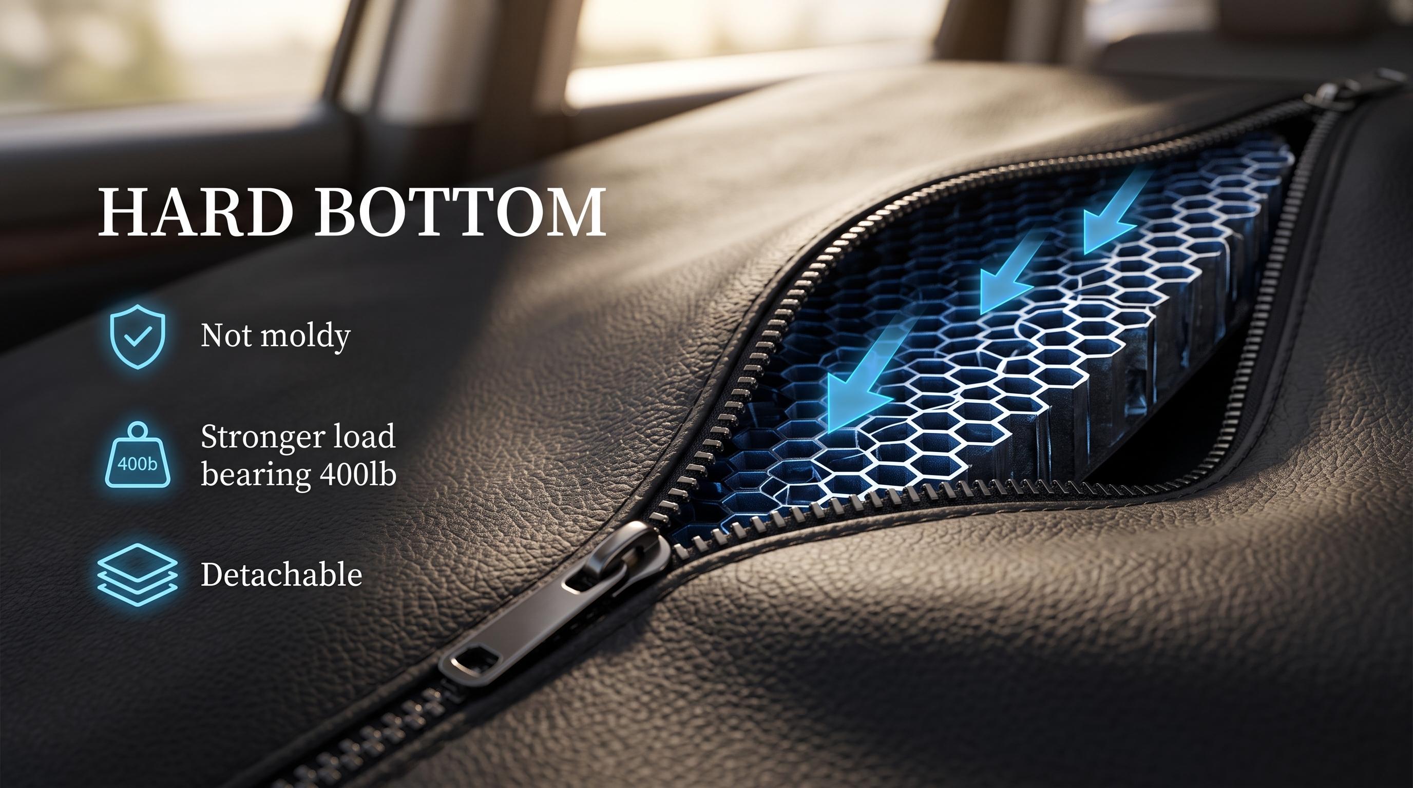 🐶 Hard-Bottom Dog Back Seat Extender & Waterproof Car Seat Cover