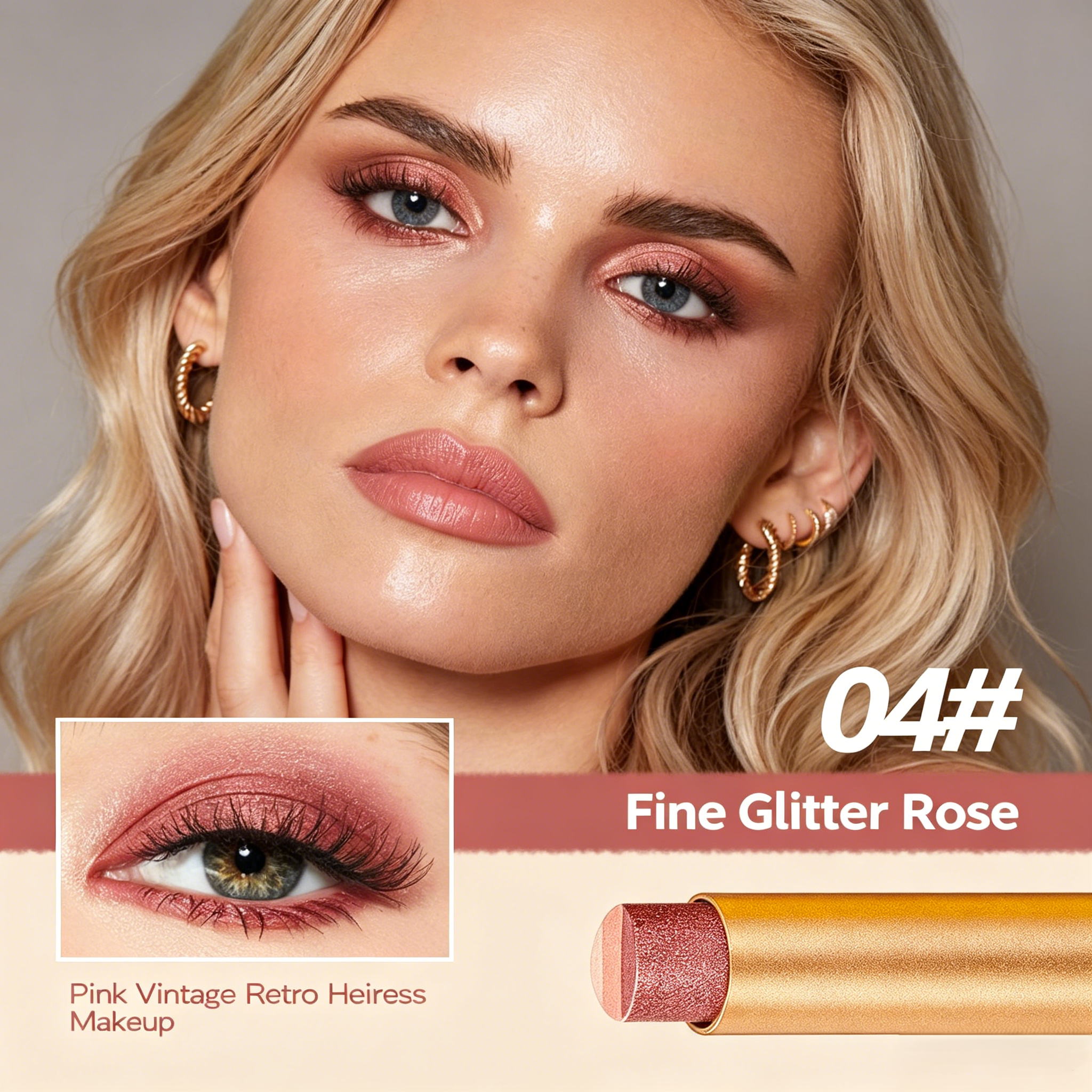 ✨ 3-in-1 Shimmer Eyeshadow Stick | One Swipe, Stunning Eyes 💖
