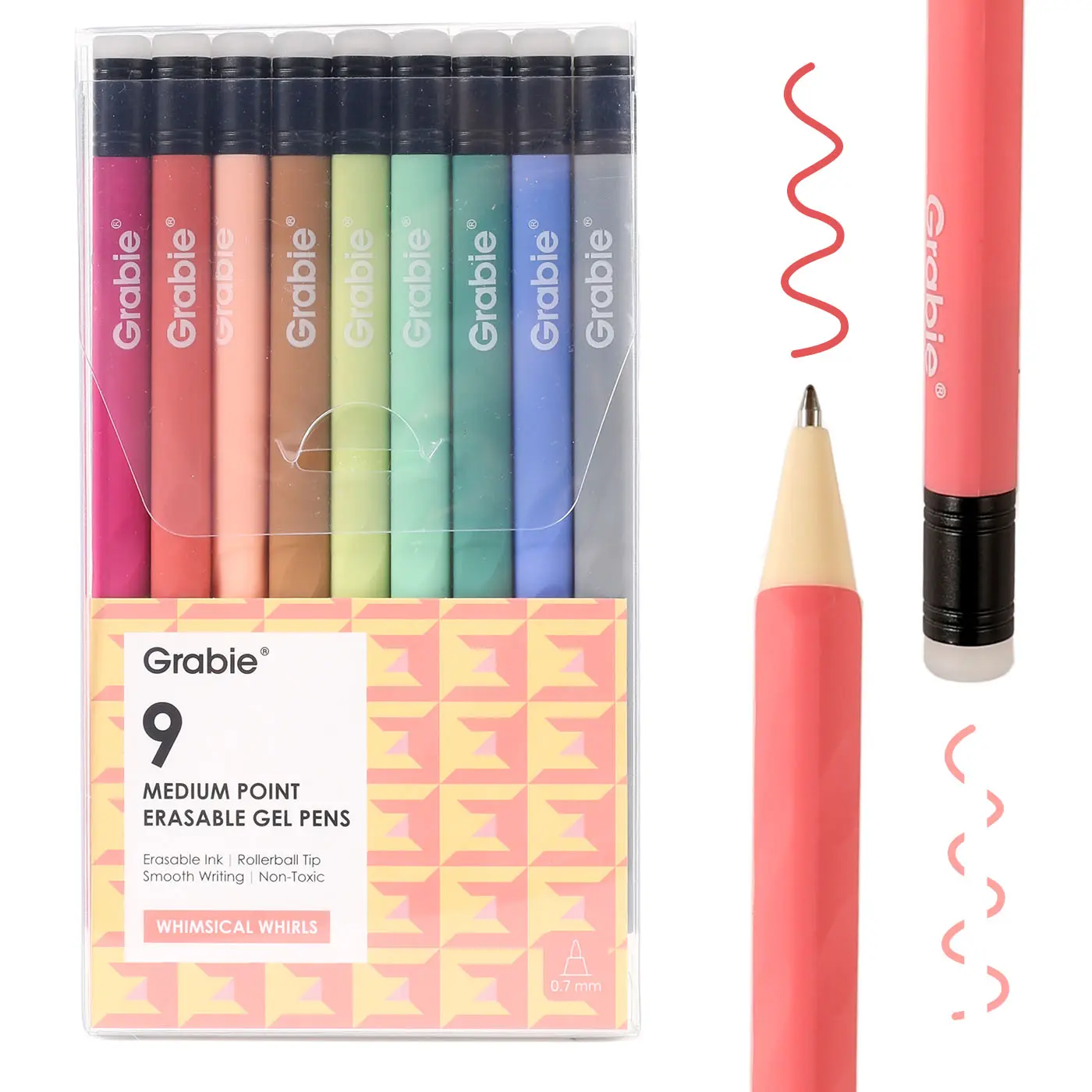 Cartivoe Medium Point Erasable Gel Pen Set with 36 Colors for Computers & Office Equipment