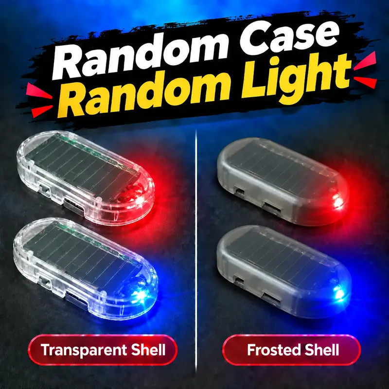 🚗 Cartivoe™ Solar Smart Car Warning Light – Wireless LED Security Indicator with Auto Light Sensor for Vehicle Protection