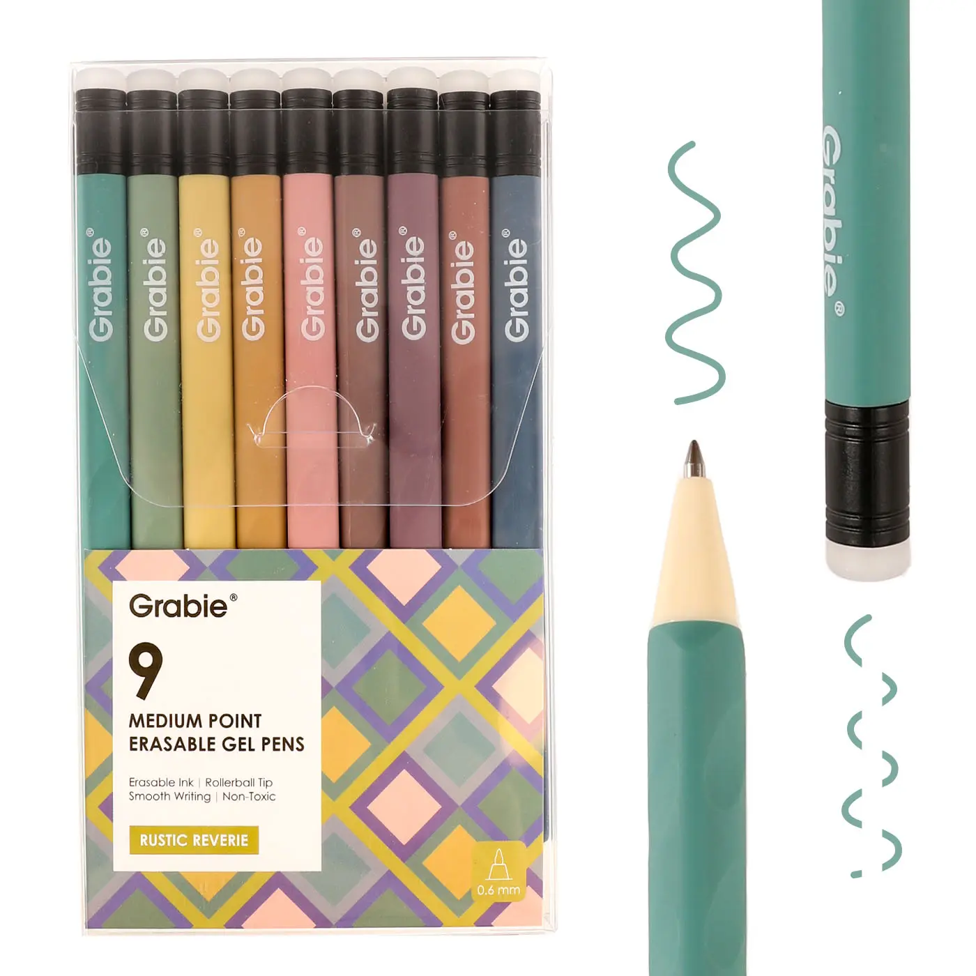 Cartivoe Medium Point Erasable Gel Pen Set with 36 Colors for Computers & Office Equipment