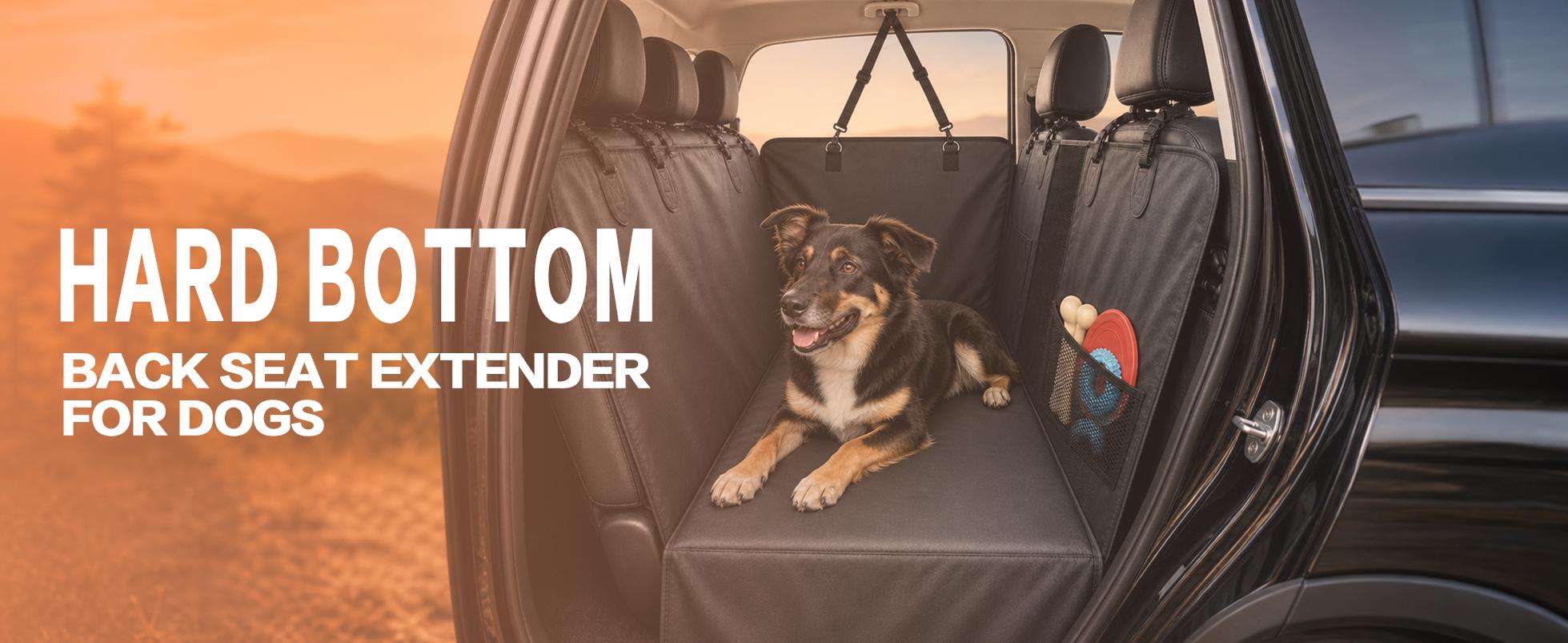 🐶 Hard-Bottom Dog Back Seat Extender & Waterproof Car Seat Cover