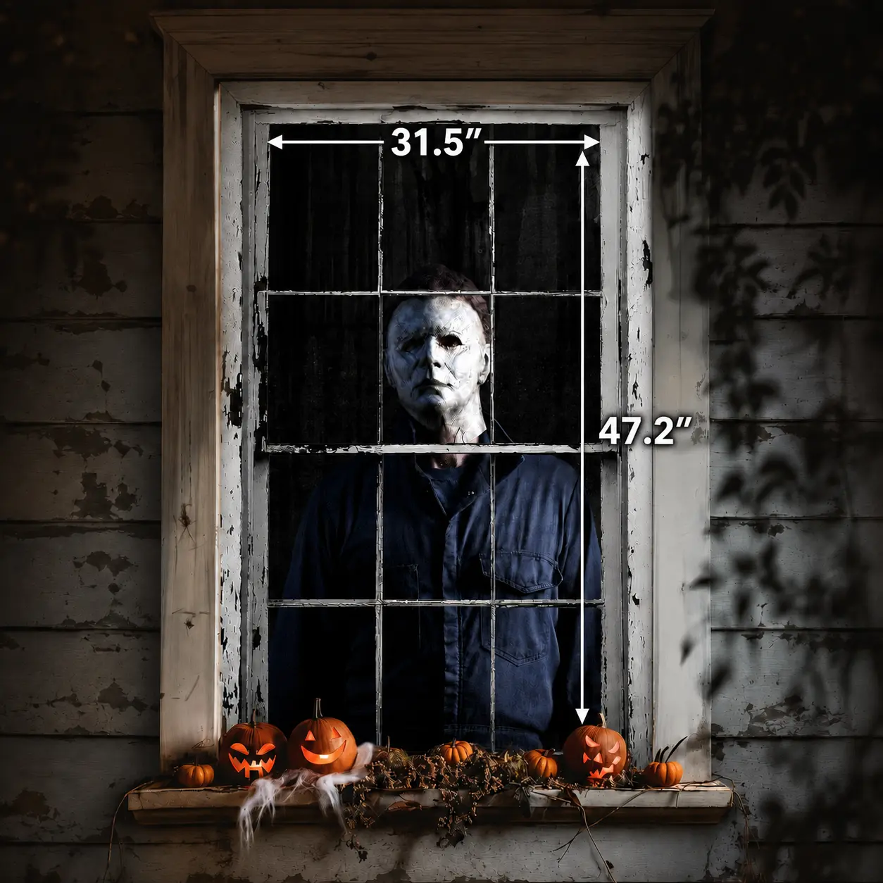 Halloween Blackout Curtains Polyester Shower-Style Panels