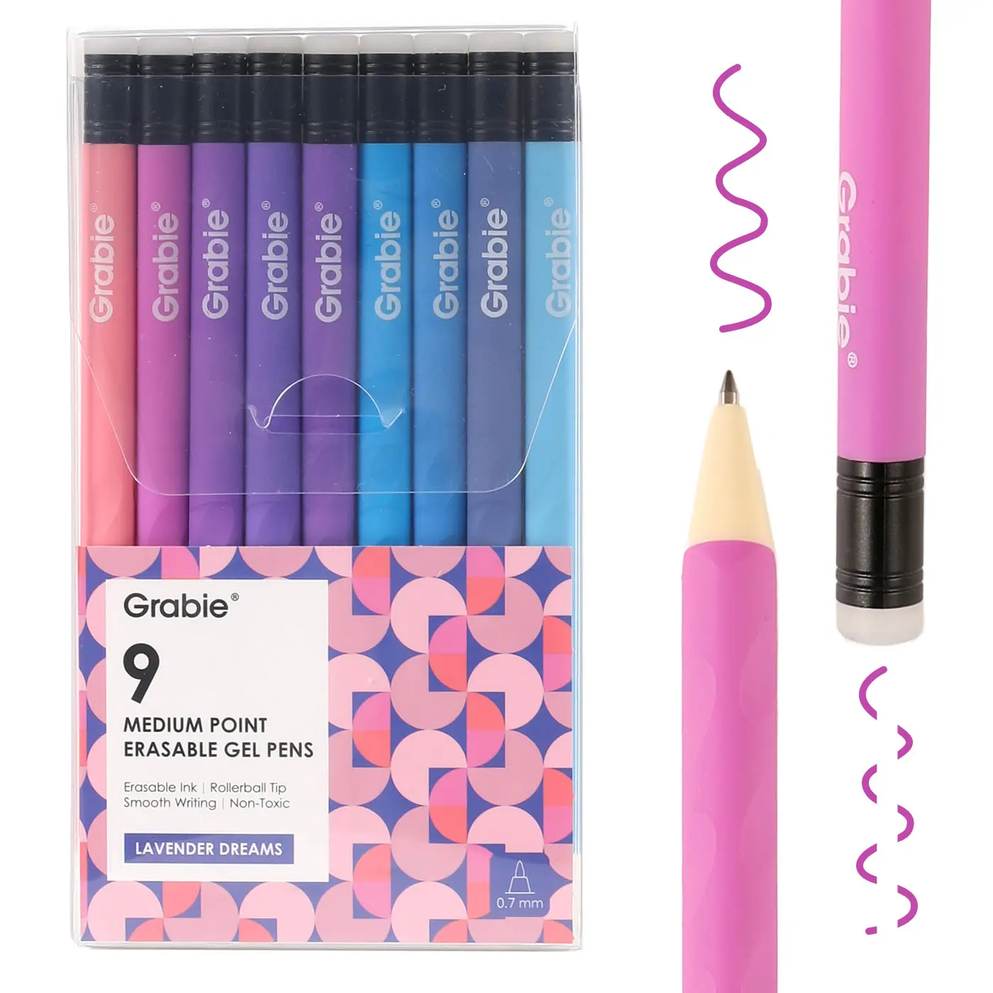 Cartivoe Medium Point Erasable Gel Pen Set with 36 Colors for Computers & Office Equipment