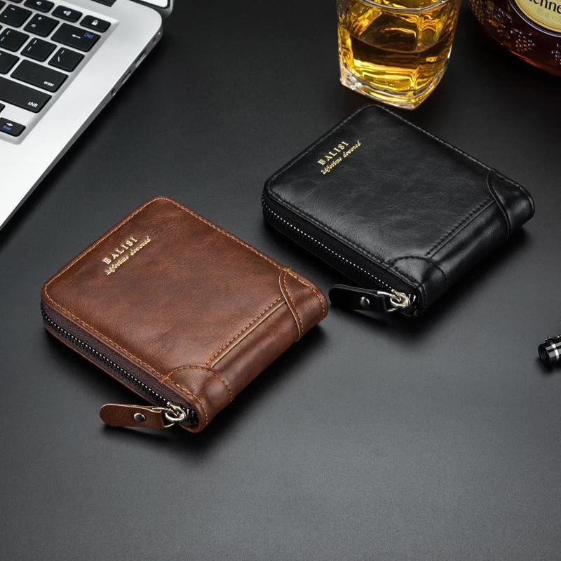 2025 New Men's Bifold Wallet - PU Leather, Retro Style Short Mens Wallet, Zipper Card Holder, Coin Storage Money Bag, Men's Accessories, Do Not Wash, Summervibes backtoschool 2025 New Men's Bifold Wallet - PU Leather, Retro Style Short Mens Wallet, Zipper Card Holder, Coin Storage Money Bag, Men's Accessories, Do Not Wash, Summervibes backtoschool