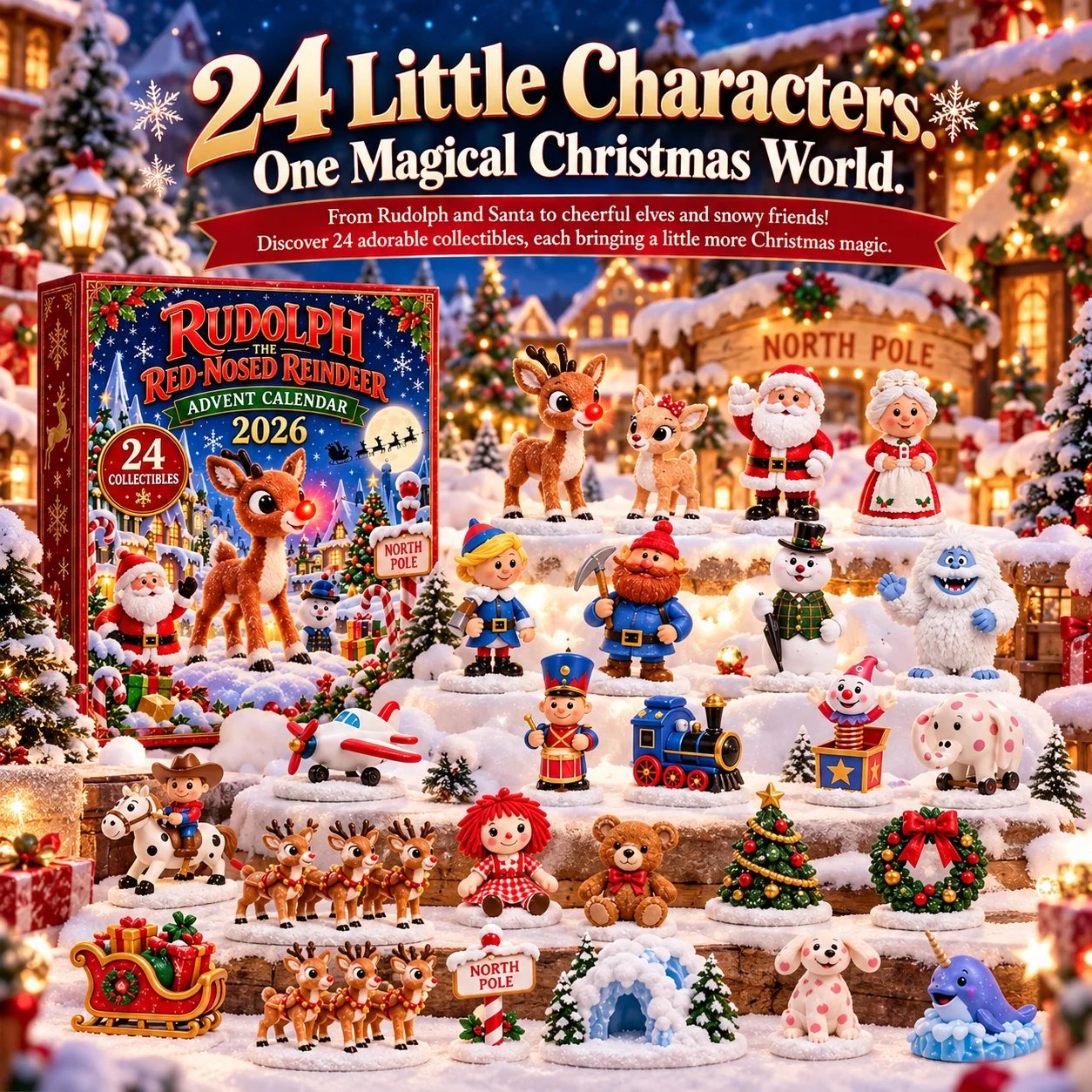 24 Days of Rudolph Christmas Magic – 2026 Advent Calendar