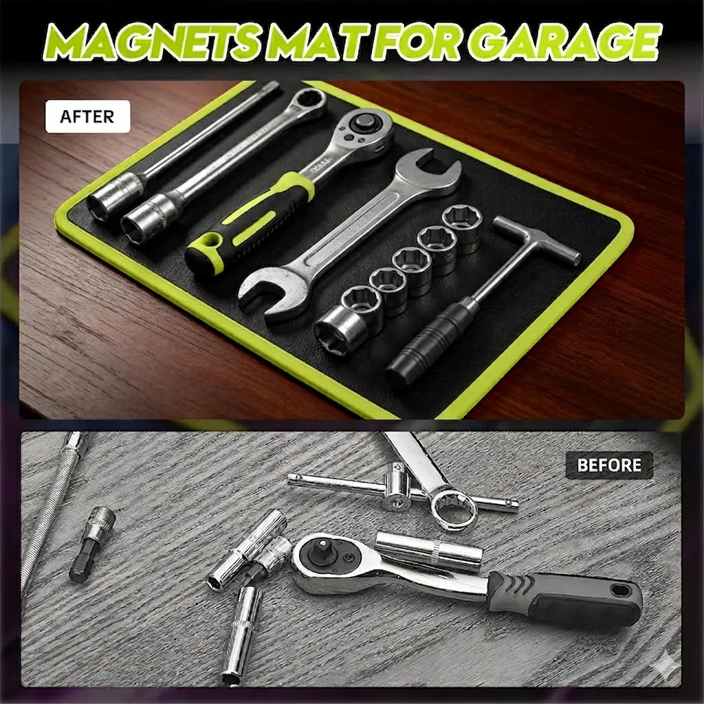 🛠️‌3PC Flexible Magnetic Tool Mat & Tray Holder