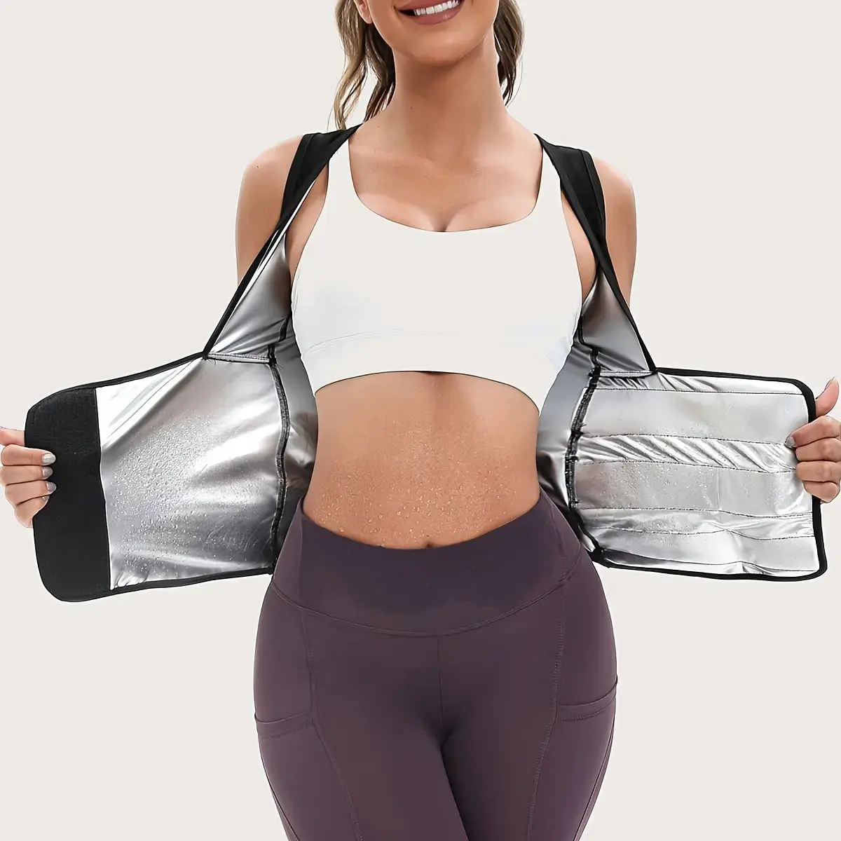 Cartivoe™ Women’s Zip-Up Sauna Workout Vest with Adjustable Compression 🔥