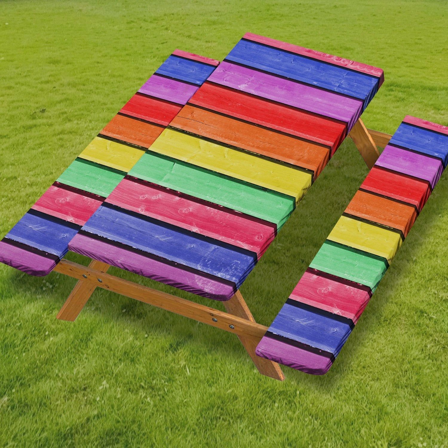 Waterproof Picnic Table Cover Set 🧺 – Fitted Outdoor Tablecloth Kit