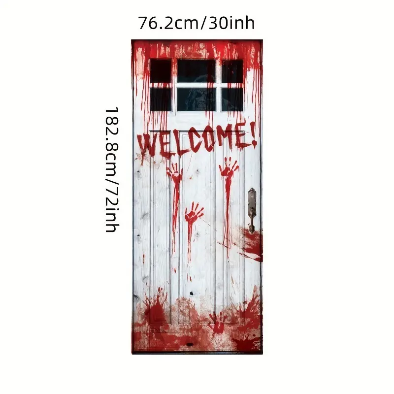 Halloween Blackout Curtains Polyester Shower-Style Panels