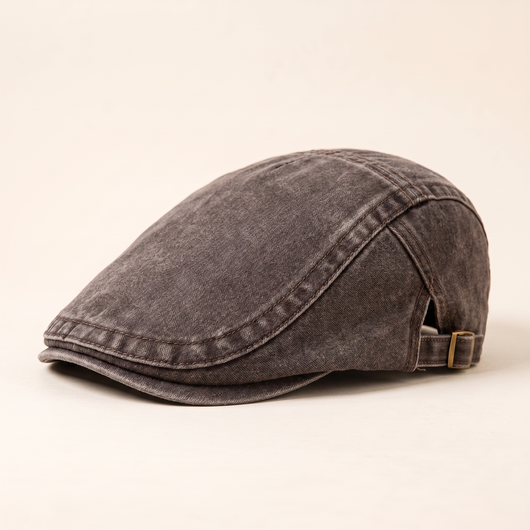 Cartivoe™ Men’s Vintage Washed Denim Flat Cap – Adjustable Classic Ivy Driving Hat 🧢