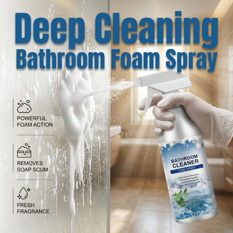 Deep Cleaning Bathroom Foam Spray