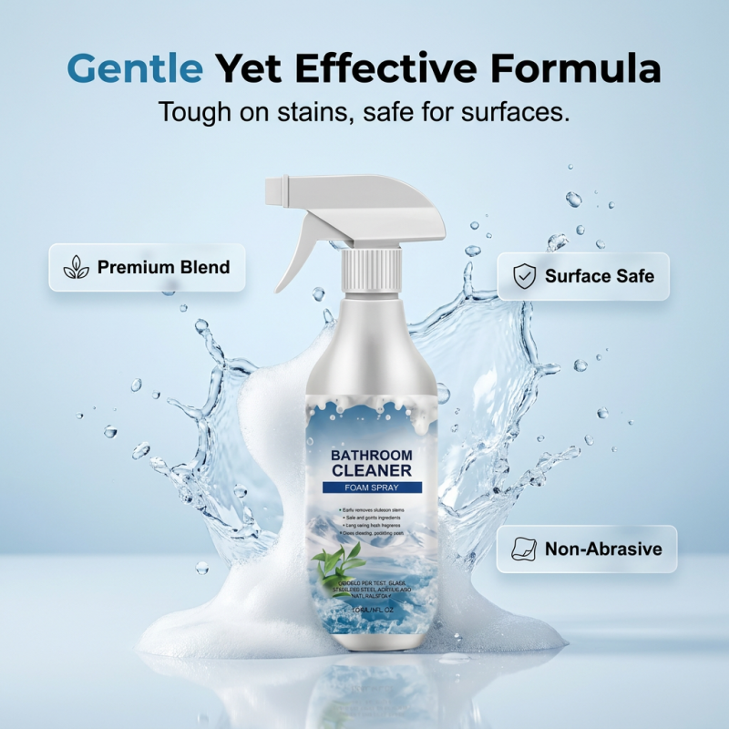 Deep Cleaning Bathroom Foam Spray