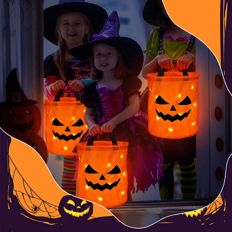 🔥 Last Day 49% OFF🎃 Halloween Glowing Pumpkin Candy Handbag