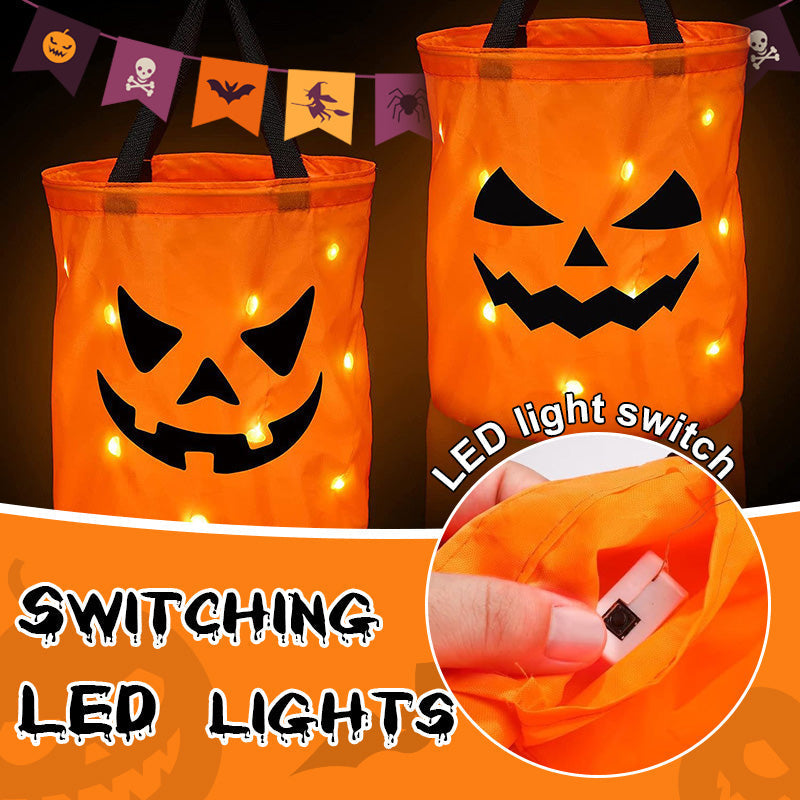 🔥 Last Day 49% OFF🎃 Halloween Glowing Pumpkin Candy Handbag
