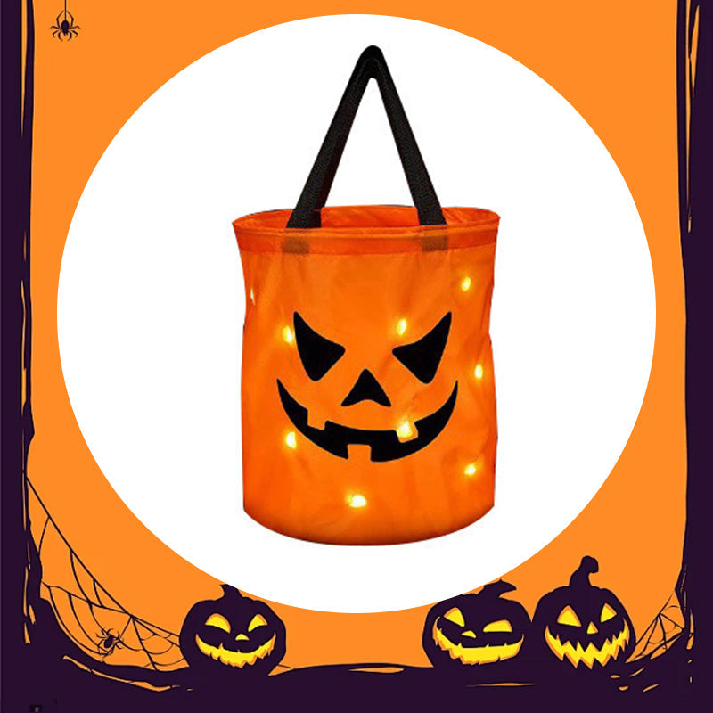 🔥 Last Day 49% OFF🎃 Halloween Glowing Pumpkin Candy Handbag