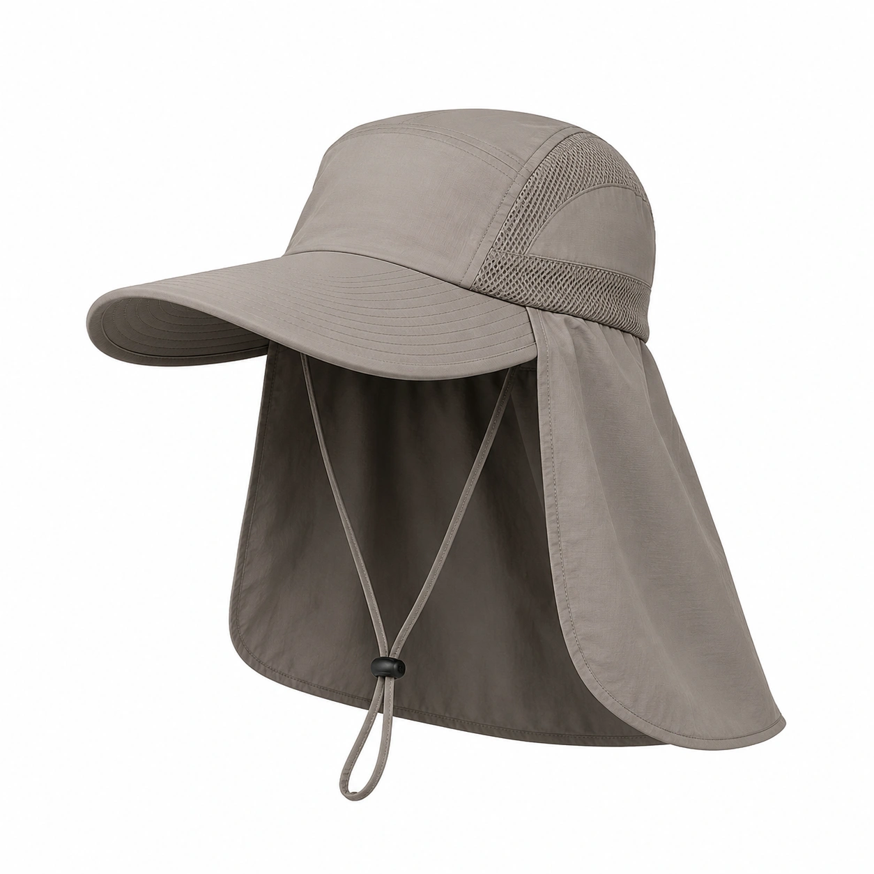 Chapeau Anti-UV Protection Nuque Réglable Kaki-zanverico