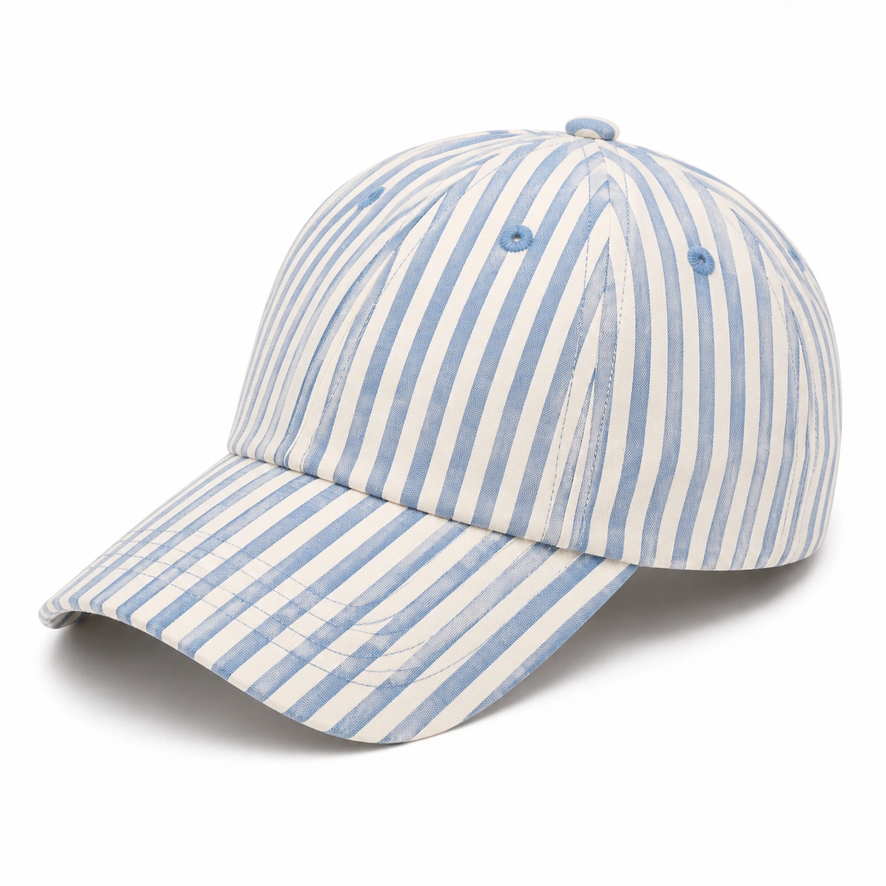 Casquette à rayures bleues et blanches ajustable-cozyverix