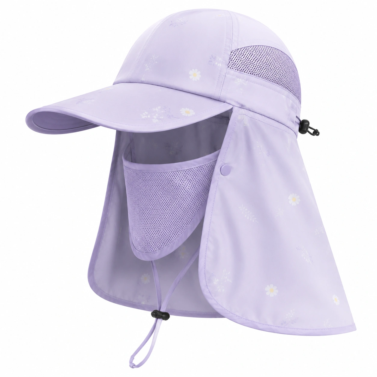 Casquette Lavande Anti-UV avec Protection Complète-cozyverix