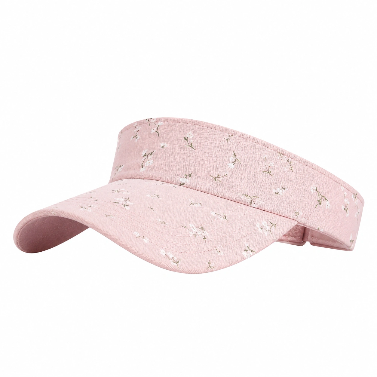 Visière de Soleil Rose avec Motifs Floraux-cozyverix
